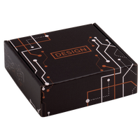 Versand-Klappdeckelkarton (16,9 x 15,8 x 5,4 cm), 4/0-farbig bedruckt