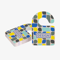 Visitenkarte Anhänger, 55 x 85 mm, 2-seitig, 4/4-farbig CMYK Design