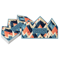 Visitenkarte Berge, 85 x 55 mm, 1-seitig, 4/0-farbig CMYK, einseitig Vorderseite