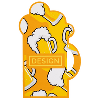  Visitenkarte Bier, 55 x 85 mm, 1-seitig, 4/0-farbig CMYK, einseitig