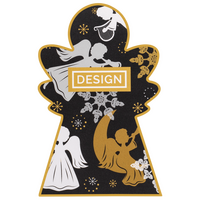 Visitenkarte Engel, 55 x 85 mm, 1-seitig, 4/0-farbig CMYK, einseitig