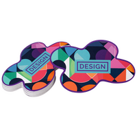 Visitenkarte freie Form, 2-seitig, 4/4-farbig CMYK, beidseitig Vorderseite