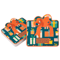 Visitenkarte Geschenk, 85 x 85 mm, 2-seitig, 4/4-farbig CMYK, beidseitig Vorderseite