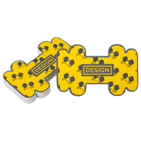 Visitenkarte Hantel, 85 x 55 mm, 2-seitig, 4/4-farbig CMYK, beidseitig Vorderseite