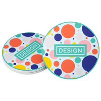 Visitenkarte Kreis, 85 x 85 mm, 2-seitig, 4/4-farbig CMYK, beidseitig Vorderseite