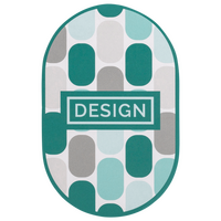 Visitenkarte Oval, 55 x 85 mm, 1-seitig, 4/0-farbig CMYK, einseitig