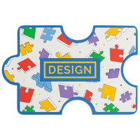 Visitenkarte Puzzleteil, 85 x 55 mm, 2-seitig, 4/4-farbig CMYK, beidseitig