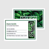 Visitenkarte quer 4/4 farbig 85 x 55 mm (beidseitiger Druck), Leinenstruktur-Karton