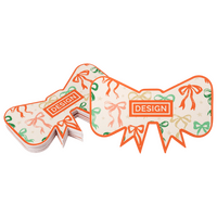 Visitenkarte Schleife, 85 x 55 mm, 1-seitig, 4/0-farbig CMYK, einseitig Vorderseite