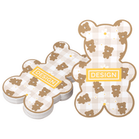 Visitenkarte Teddy, 55 x 85 mm, 1-seitig, 4/0-farbig CMYK, einseitig Vorderseite