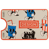 Visitenkarte Ticket, 85 x 55 mm, 1-seitig, 4/0-farbig CMYK, einseitig