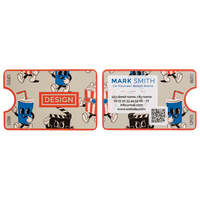 Visitenkarte Ticket, 85 x 55 mm, 2-seitig, 4/4-farbig CMYK, Vorder- und Rückseite