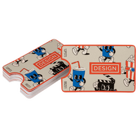 Visitenkarte Ticket, 85 x 55 mm, 2-seitig, 4/4-farbig CMYK, beidseitig Vorderseite