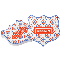 Visitenkarte Wappen, 85 x 85 mm, 2-seitig, 4/4-farbig CMYK, beidseitig Vorderseite