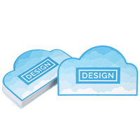 Visitenkarte Wolke, 85 x 55 mm, 1-seitig, 4/0-farbig CMYK, einseitig Vorderseite