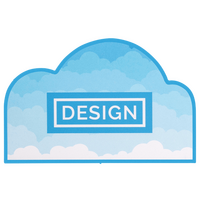 Visitenkarte Wolke, 85 x 55 mm, 2-seitig, 4/4-farbig CMYK, beidseitig