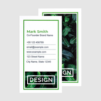 Visitenkarten hoch 4/4 farbig 50 x 90 mm (beidseitiger Druck), Offsetkarton