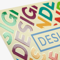 Visitenkarten, farbig bedruckt, liegend, details