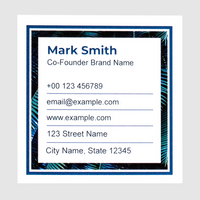 Visitenkarten quadratisch 4/4 farbig 55 x 55 mm (beidseitiger Druck), Offsetkarton