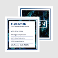 Visitenkarten quadratisch 4/4 farbig 55 x 55 mm (beidseitiger Druck)