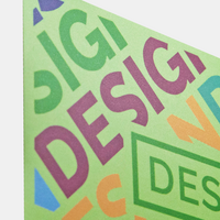 Visitenkarte, farbig bedruckt, details