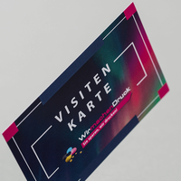 Visitenkarte, einseitig bedruckt, Vorderseite