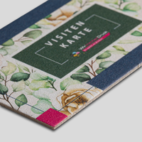 Visitenkarten, farbig bedruckt, motiv, details