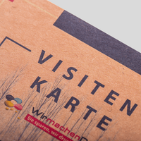 Visitenkarten, farbig bedruckt, motiv, details