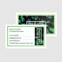 Visitenkarten quer 4/4 farbig 90 x 50 mm (beidseitiger Druck), Offsetkarton