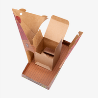 Vogelhaus, farbig bedruckt, aufgeklappt