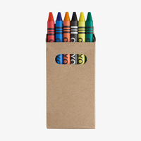 Wachsmalstifte-Set in recycelter Kartonbox in bunten Farben