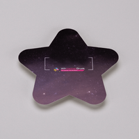 Wahlplakat, farbig bedruckt, liegend, Stern Form