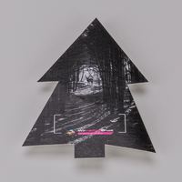 Wahlplakat, farbig bedruckt, liegend, Tannenbaum Form