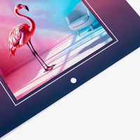 Wandkalender mit Drahtheftung inkl. Lochung, 21 x 21 cm, Lochung Innenteil