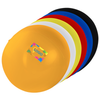 aufgereihte Wasserbälle in verschiedenen Farben