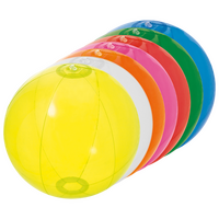 aufgereihte Wasserbälle in vielen verschiedenen Farben 