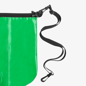 Wasserdichter Drybag aus Ripstop-Polyester mit Tragegurt, 9 l, Detail Gurt