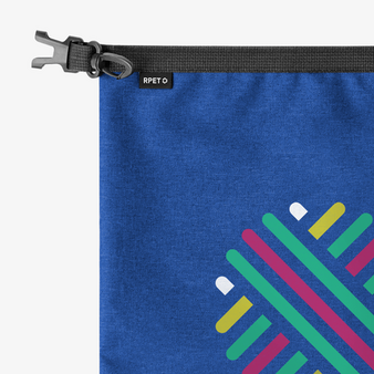 Wasserdichter Drybag aus RPET, 5 l, Detail Clip