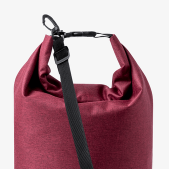 Wasserdichter Drybag aus RPET mit Tragegurt, 10 l, Detail Veschluss