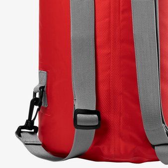 Wasserdichter Drybag-Rucksack aus Ripstop-Polyester, 20 l, Detail Gurte