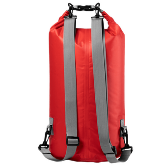 Wasserdichter Drybag-Rucksack aus Ripstop-Polyester, 20 l, Rückseite
