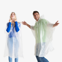 Wasserdichter Oeko-Poncho, Transparent