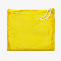 Wasserdichter Poncho mit Druckknöpfen faltbar, Gelb
