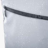 Wasserdichter Rolltop-Rucksack aus beschichtetem RPET, 25 l, Detail wasserfestes Material