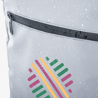 Wasserdichter Rolltop-Rucksack aus beschichtetem RPET, 25 l, Detail wasserfestes Material