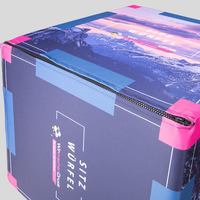 Sitzwürfel, farbig bedruckt, Motiv