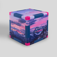 Sitzwürfel, farbig bedruckt, Motiv