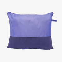 Weiche Fleecedecke mit Tasche, Blau