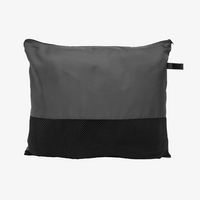 Weiche Fleecedecke mit Tasche, Schwarz