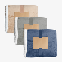 Weiche Fleecedecke Sherpa-Stil Farbauswahl